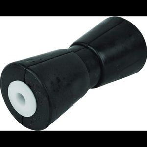 Heavy Duty Boat Trailer Roller, Rubber Shaft Keel, Black - 8, 10 or 12 inches